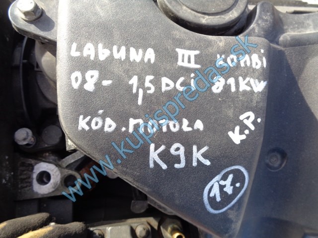 motor na renault lagúnu III 1,5dci, K9K14